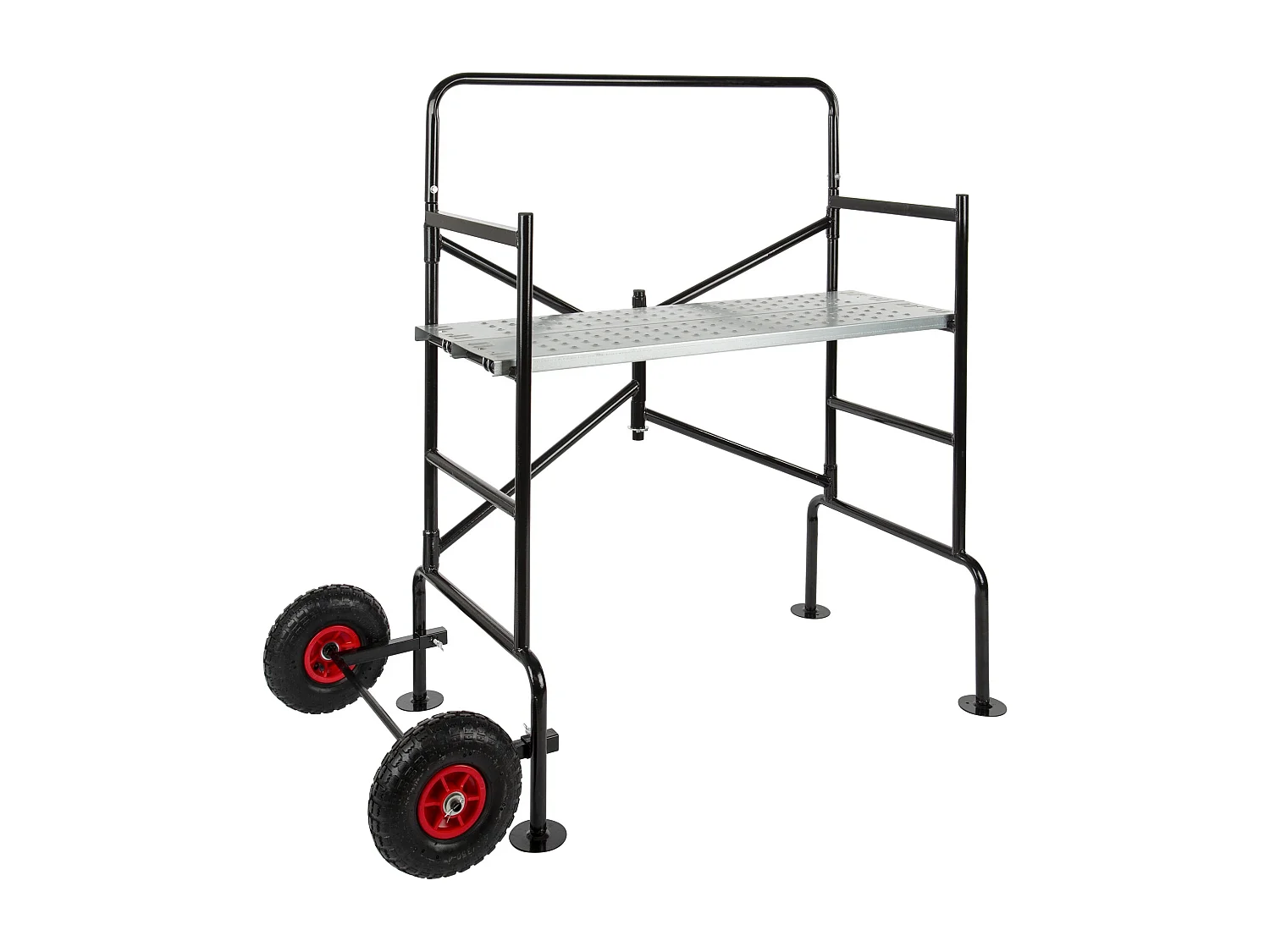 Échafaudage domestique pliable pour jardin – Hauteur max. 2,80 m, plateforme réglable