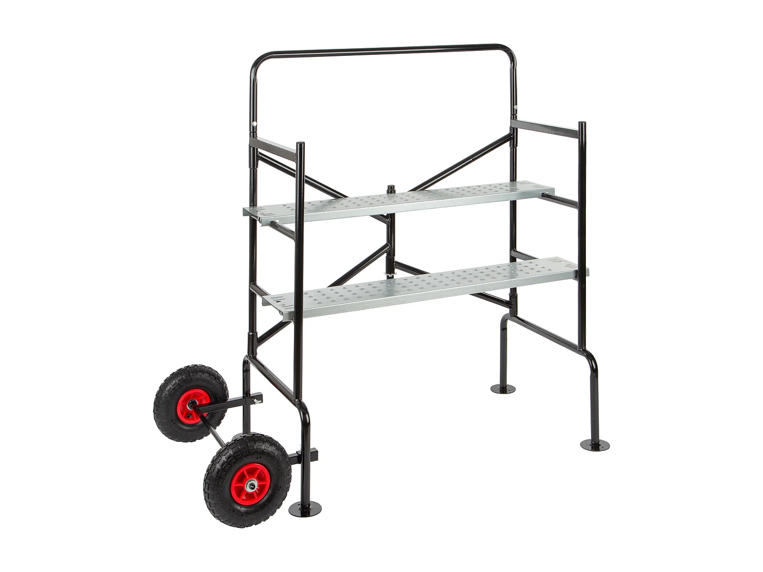 Échafaudage domestique pliable pour jardin – Hauteur max. 2,80 m, plateforme réglable