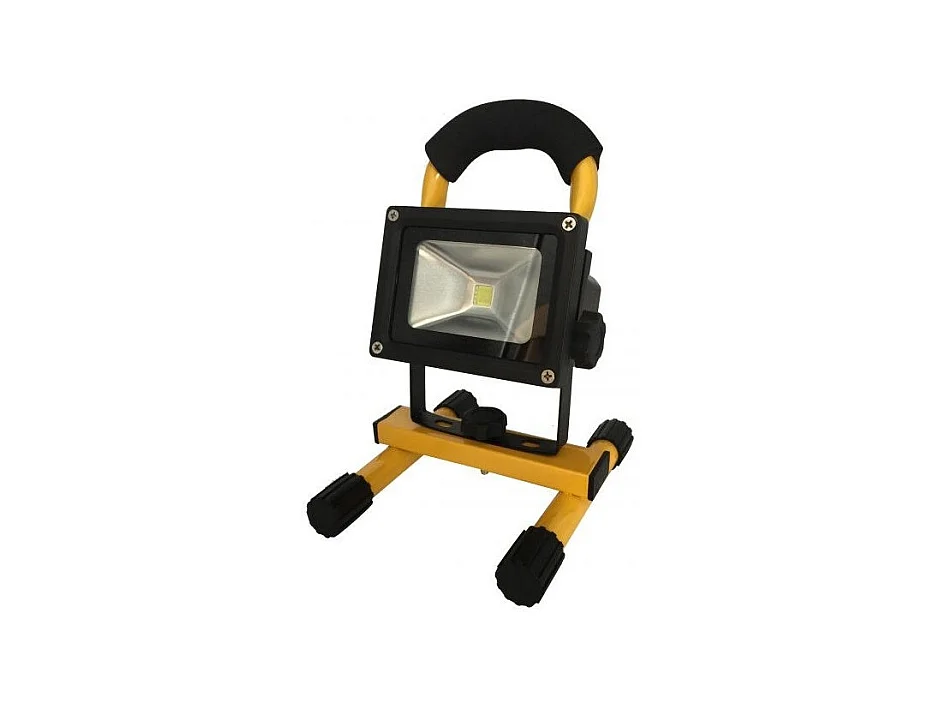 Projecteur LED portable 10 W pour chantier - Jaune
