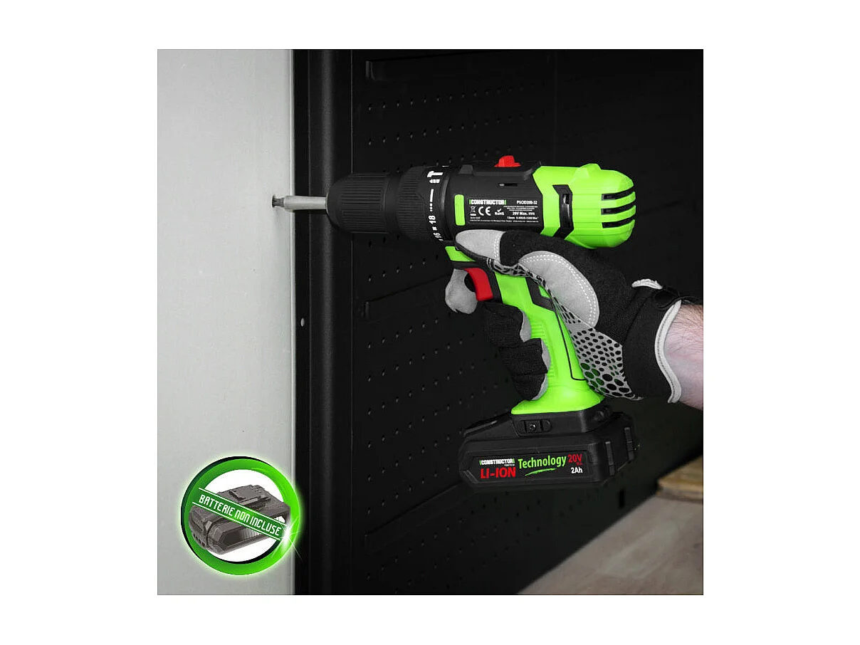 Perceuse-visseuse à percussion 20 V Constructor - Sans batterie