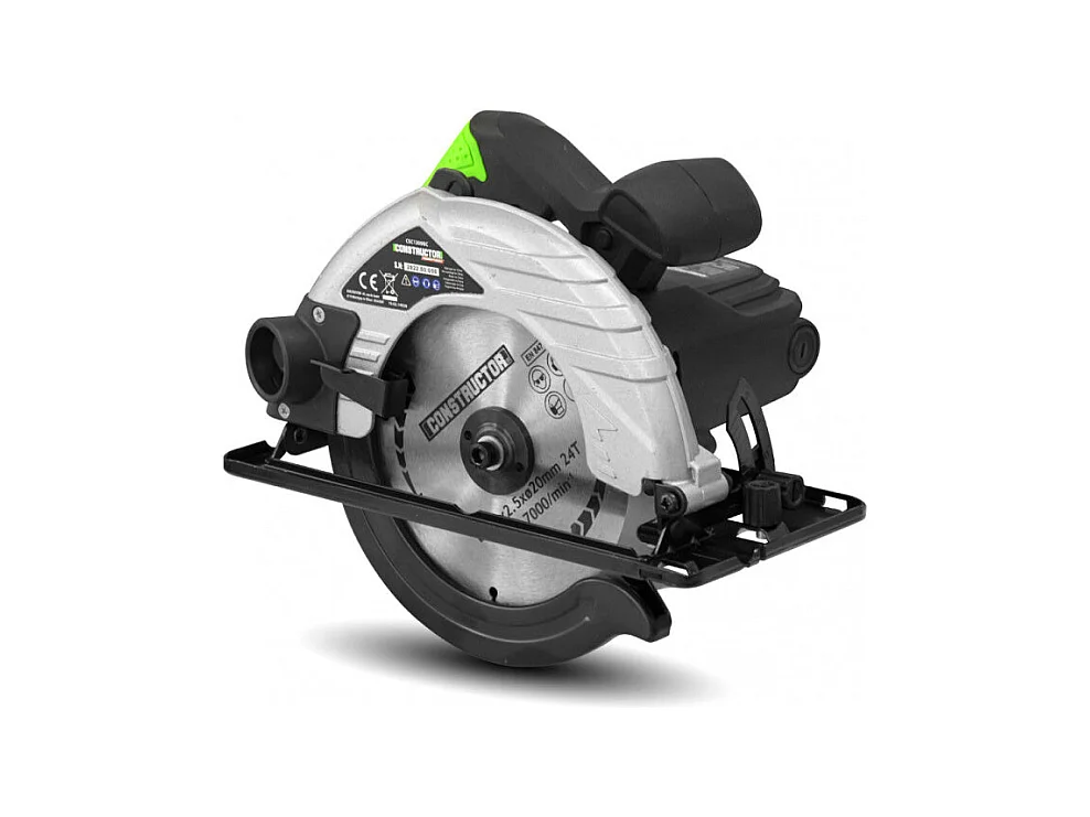Cirkelzaag Constructor 1200 W met zaagblad van 185 mm