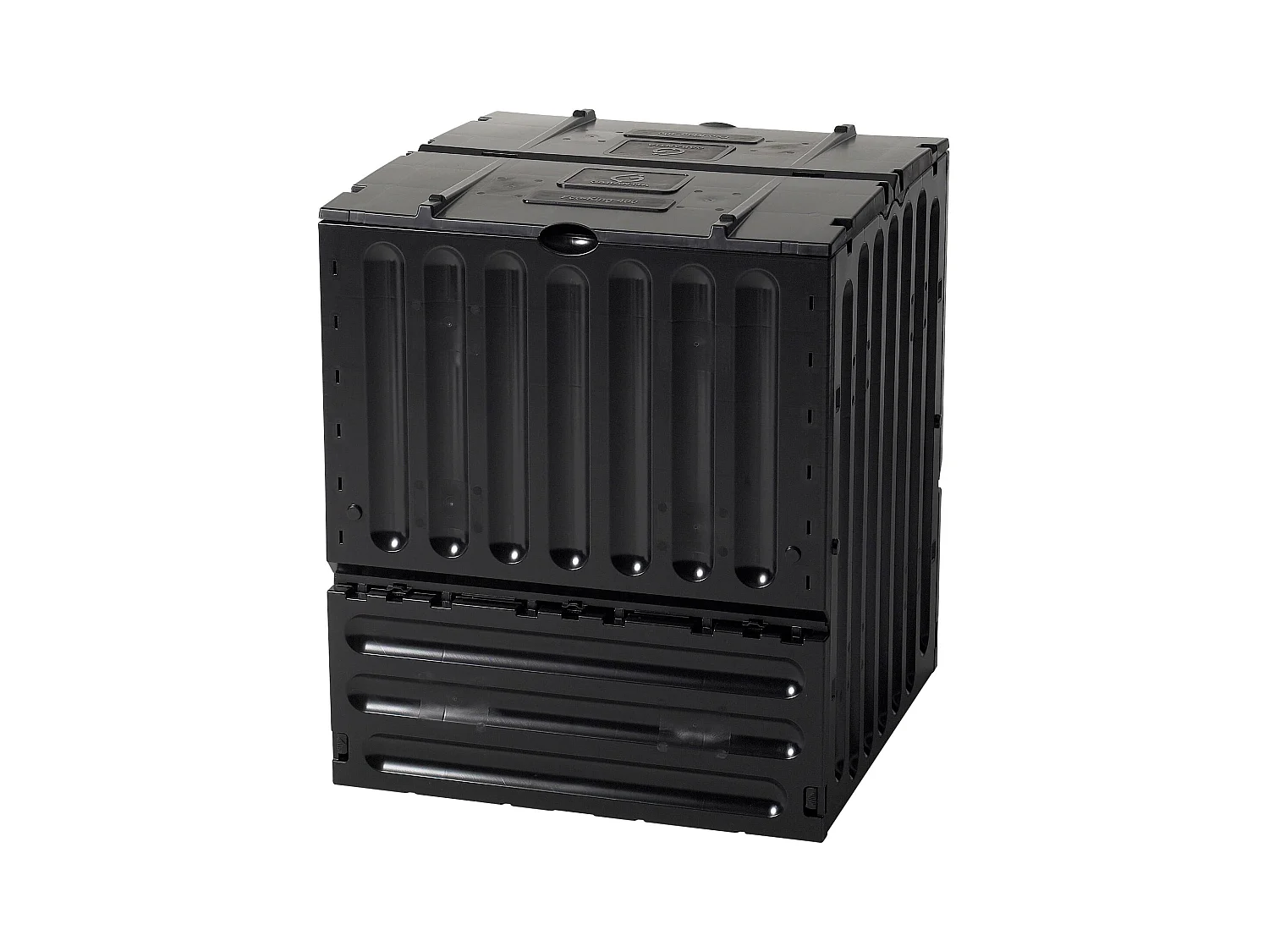 Composteur Domestique 600L Noir - Montage Facile, Grande Capacité