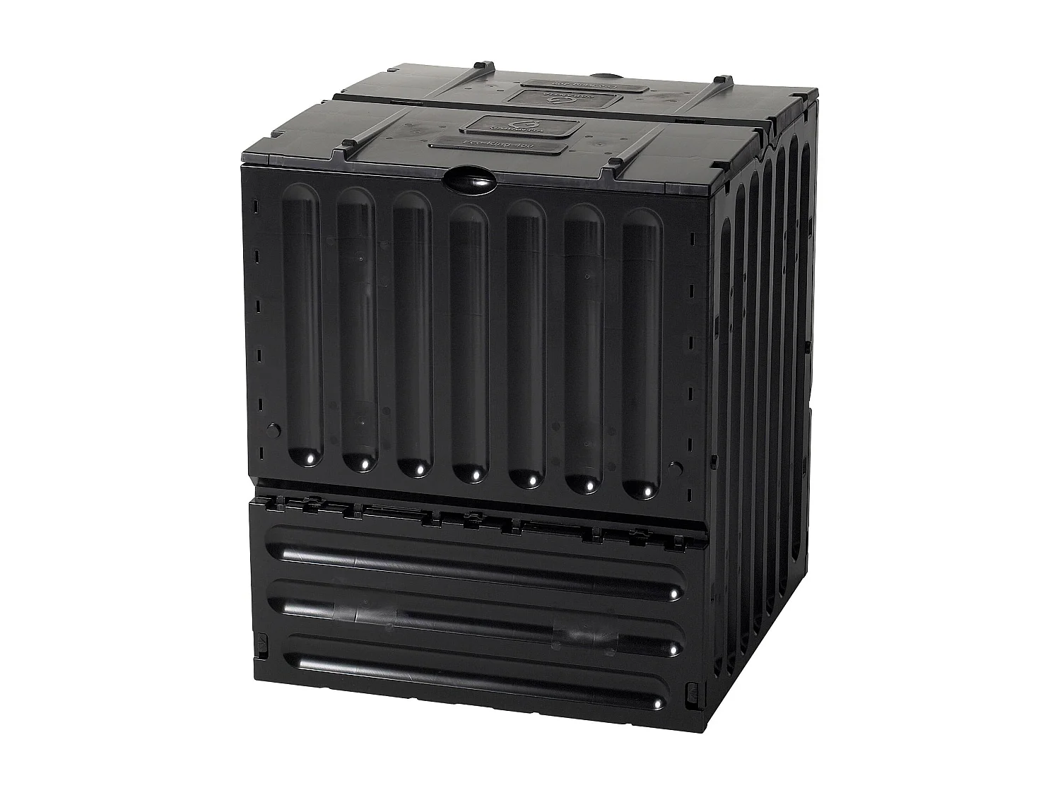 Composteur Domestique 600L Noir - Montage Facile, Grande Capacité