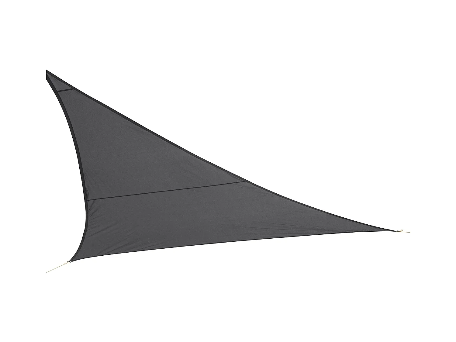 Voile d’ombrage triangulaire 5 m Gris foncé PE 180 g/m² Anti-UV 90%