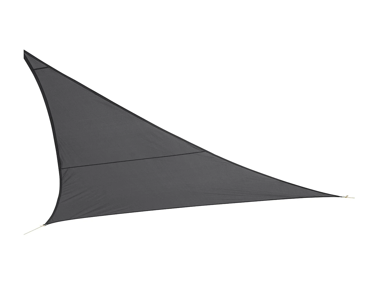 Voile d’ombrage triangulaire 5 m Gris foncé PE 180 g/m² Anti-UV 90%