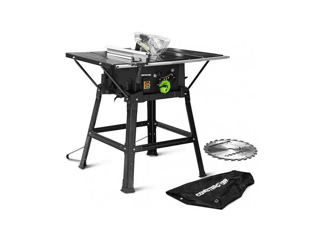 Table scie circulaire Constructor 2000 W - 254 mm, avec 2 lames