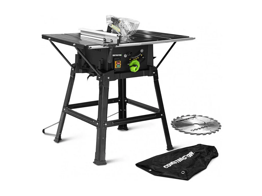Tafelcirkelzaag Constructor 2000 W - 254 mm, met 2 bladen