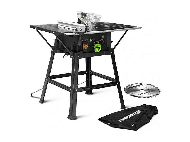 Tafelcirkelzaag Constructor 2000 W - 254 mm, met 2 bladen