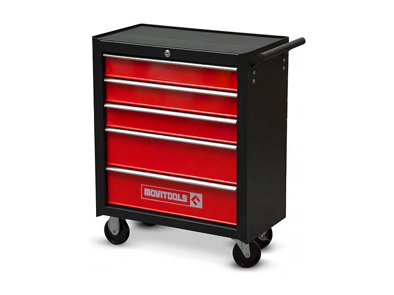 Werkplaatswagen van metaal met 5 laden - Movitools