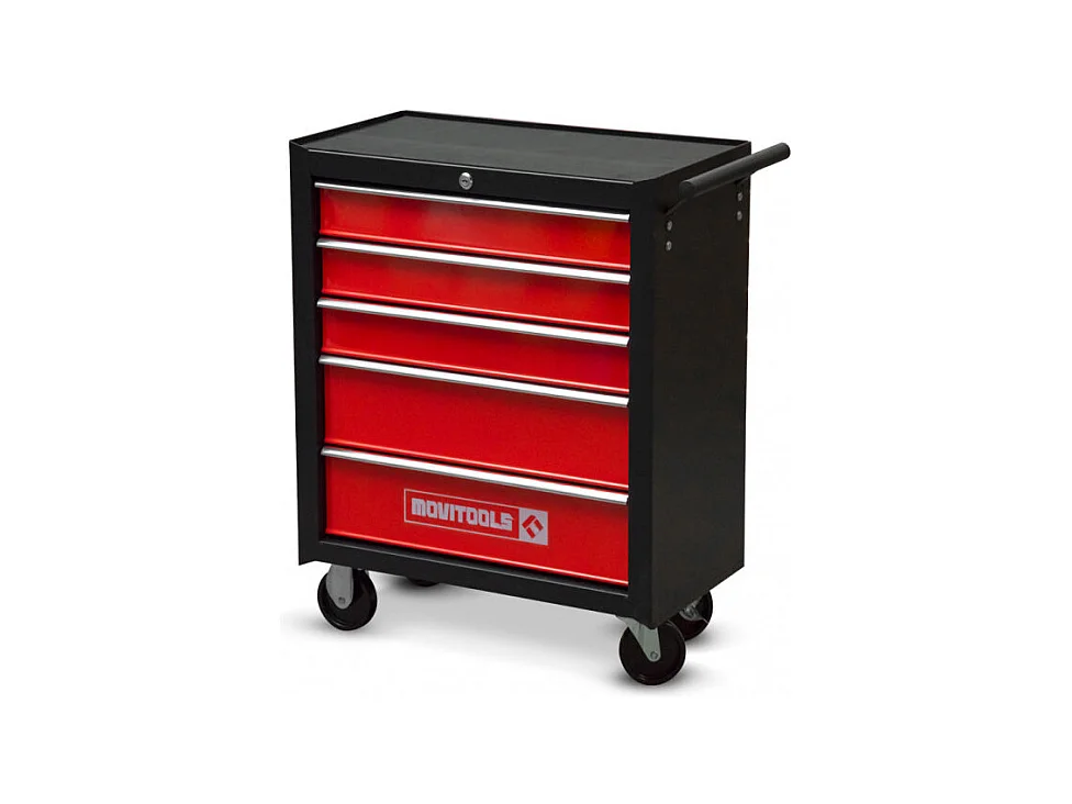 Werkplaatswagen van metaal met 5 laden - Movitools