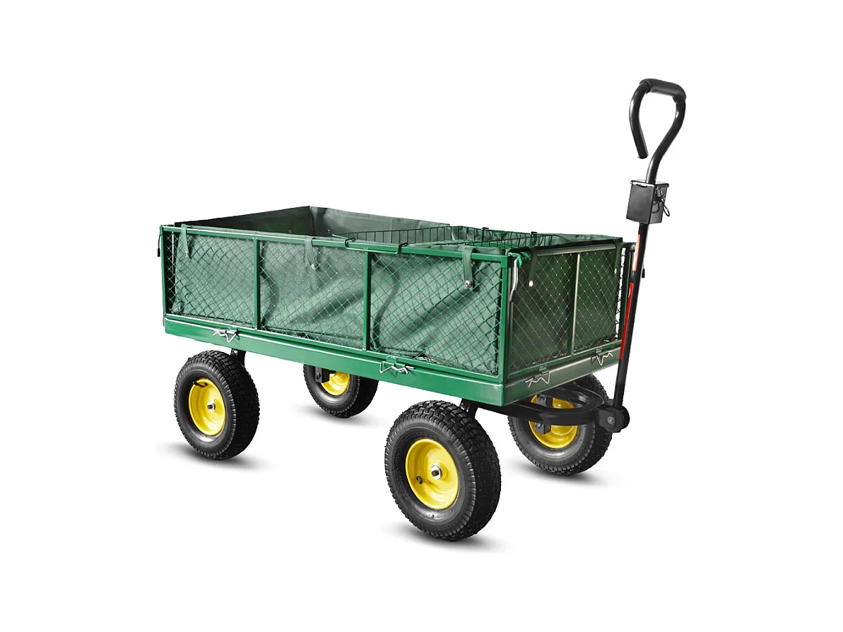 Chariot de jardin en acier 138 x 62 x 68 cm - Elem Garden Technic