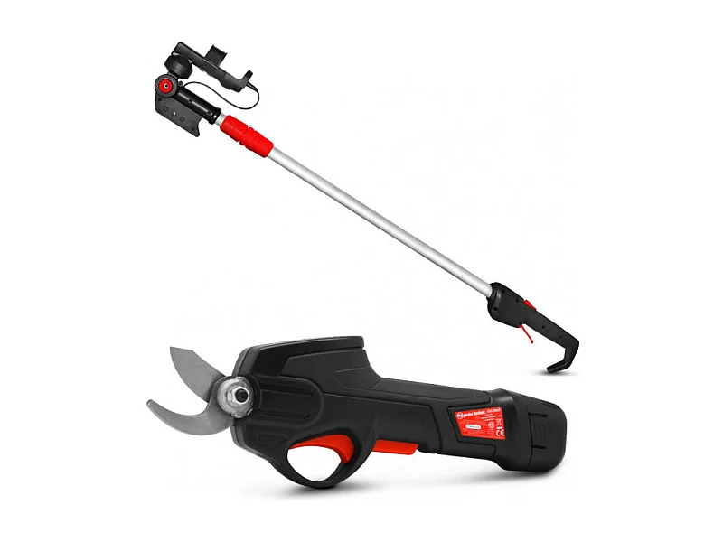 Sécateur rechargeable 7.2V Lithium avec perche télescopique - Elem Garden Technic