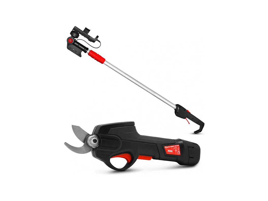 Sécateur rechargeable 7.2V Lithium avec perche télescopique - Elem Garden Technic