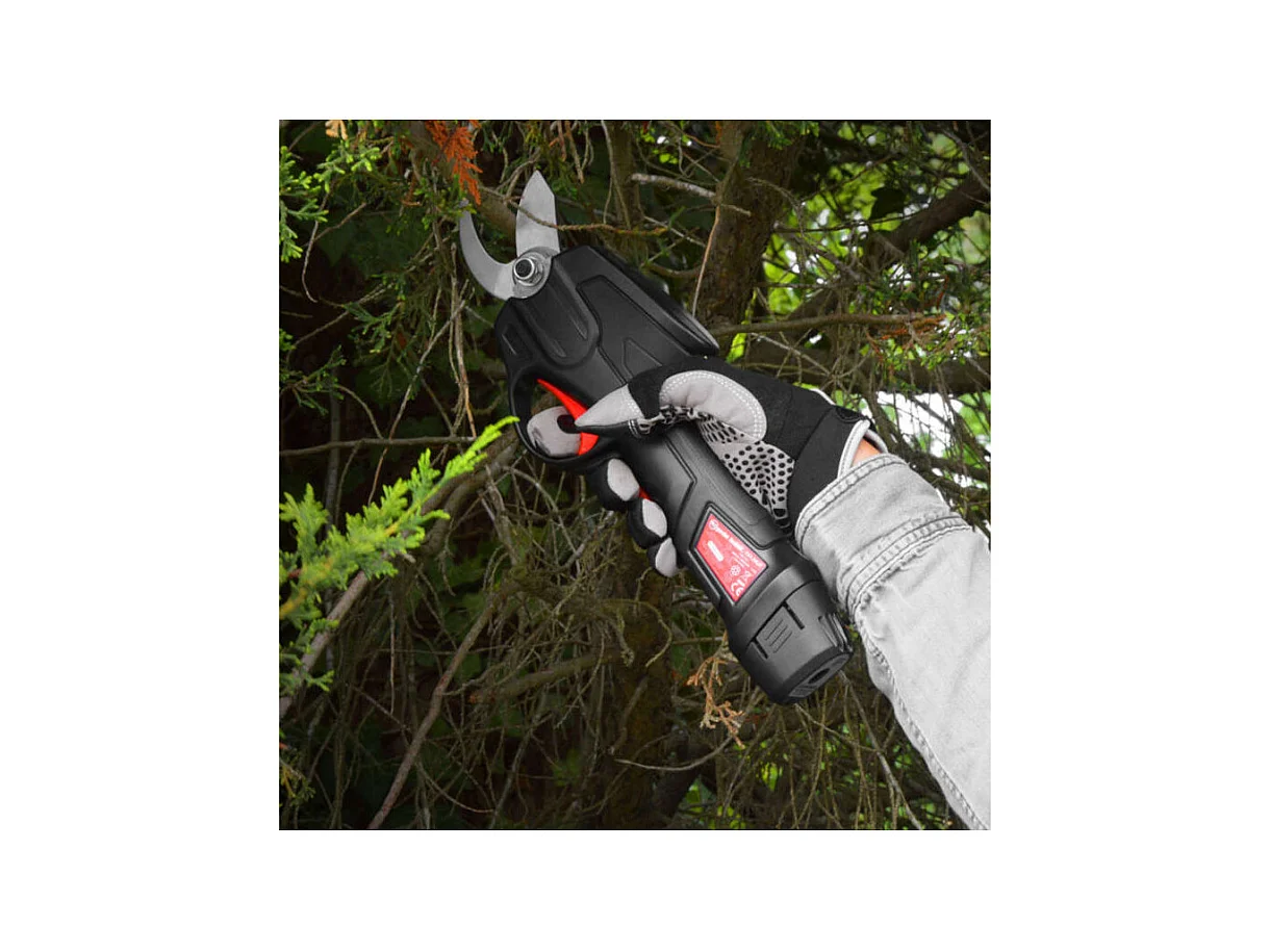 Sécateur rechargeable 7.2V Lithium avec perche télescopique - Elem Garden Technic