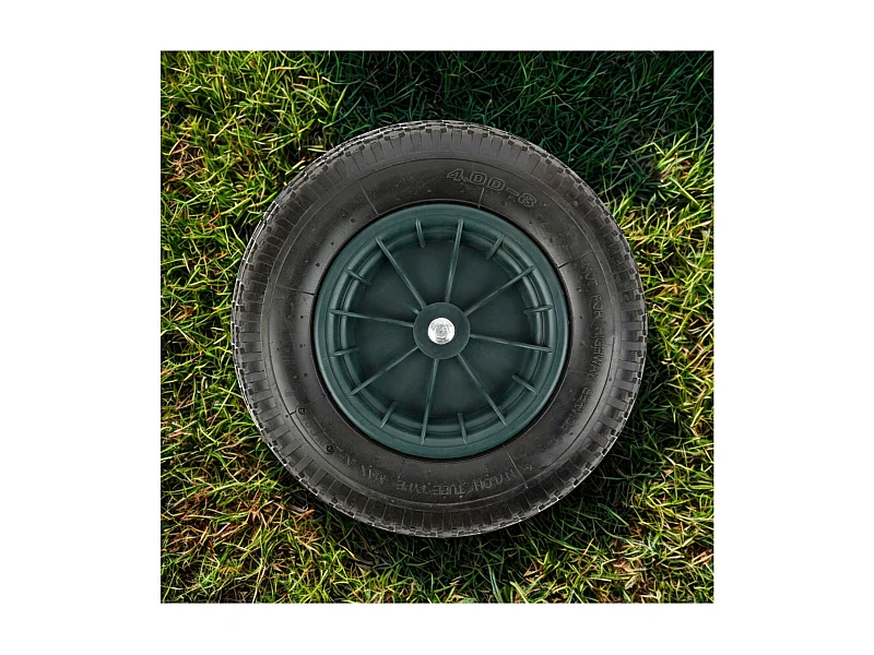 Roue à air pour brouette - Noir - Axe inclus