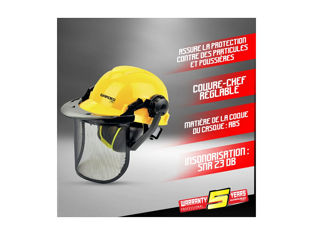 Système de protection casque, visière et anti-bruit Gardeo Pro