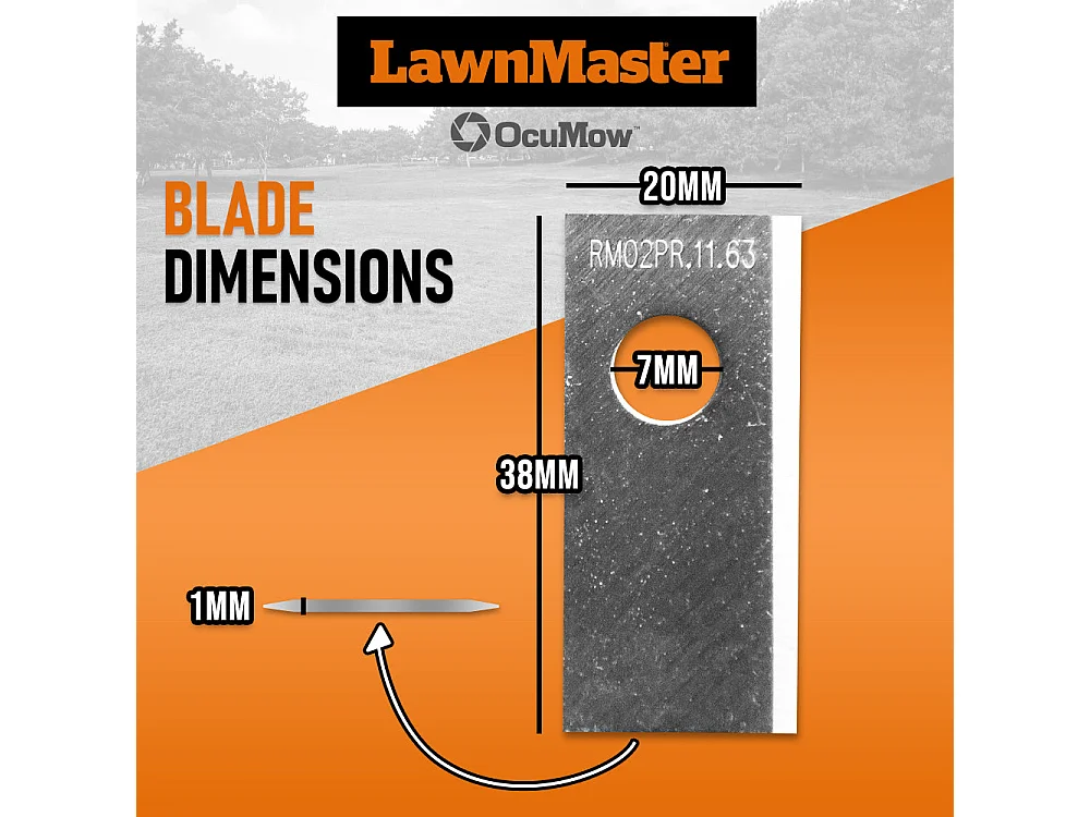 Kit 15 Lames de Rechange en Acier Inoxydable pour Robot Tondeuse Autonome Lawnmaster