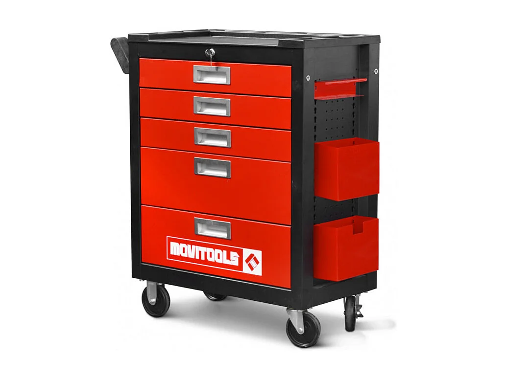 Werkplaatswagen 5 laden + accessoires Movitools