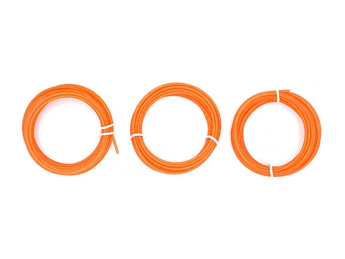 Lot de 3 fils de coupe pour tête à double fil Chester - 4 m - 2,4 mm - Orange