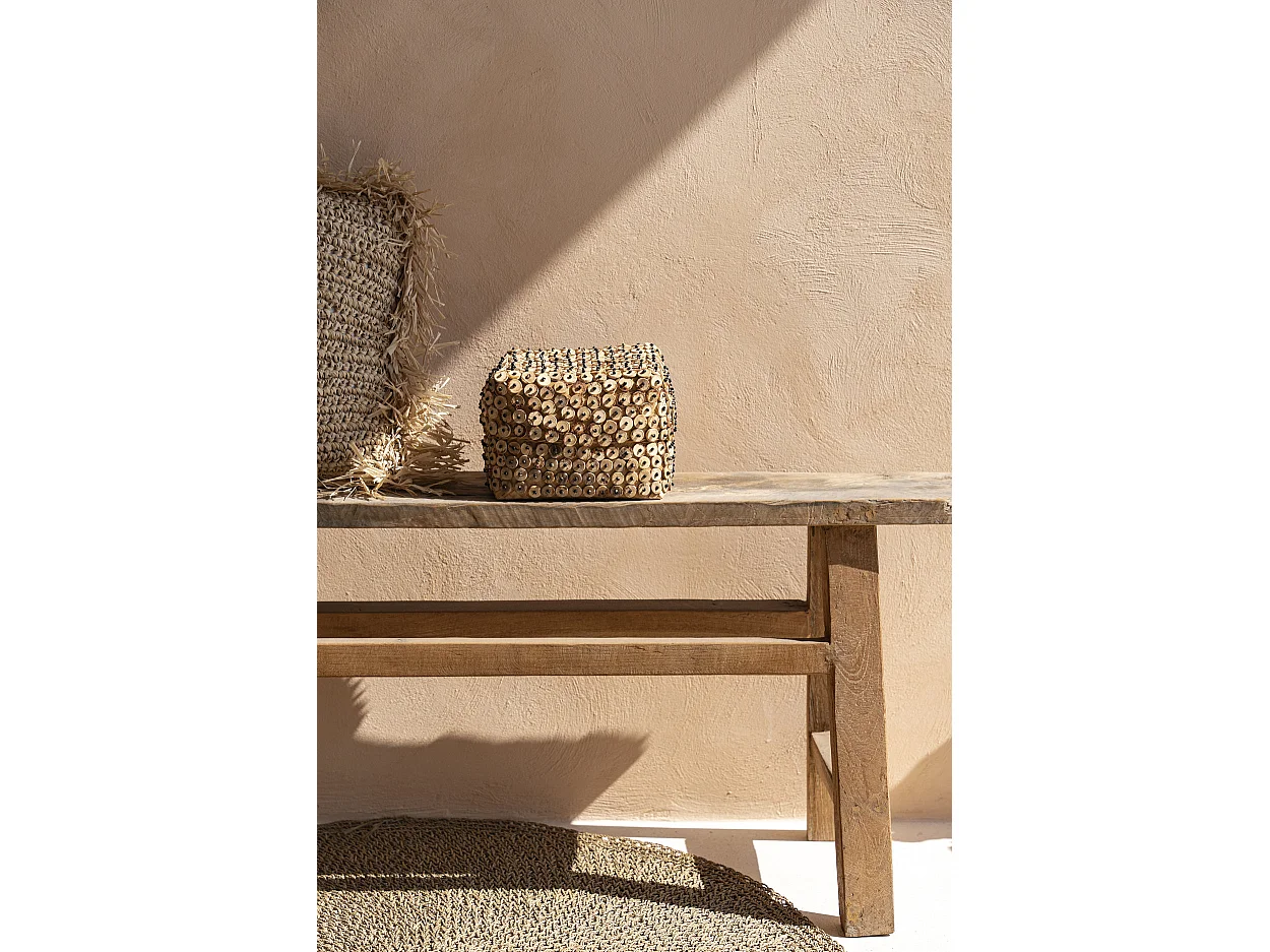 Le Panier En Coque De Noix De Coco - Naturel - M