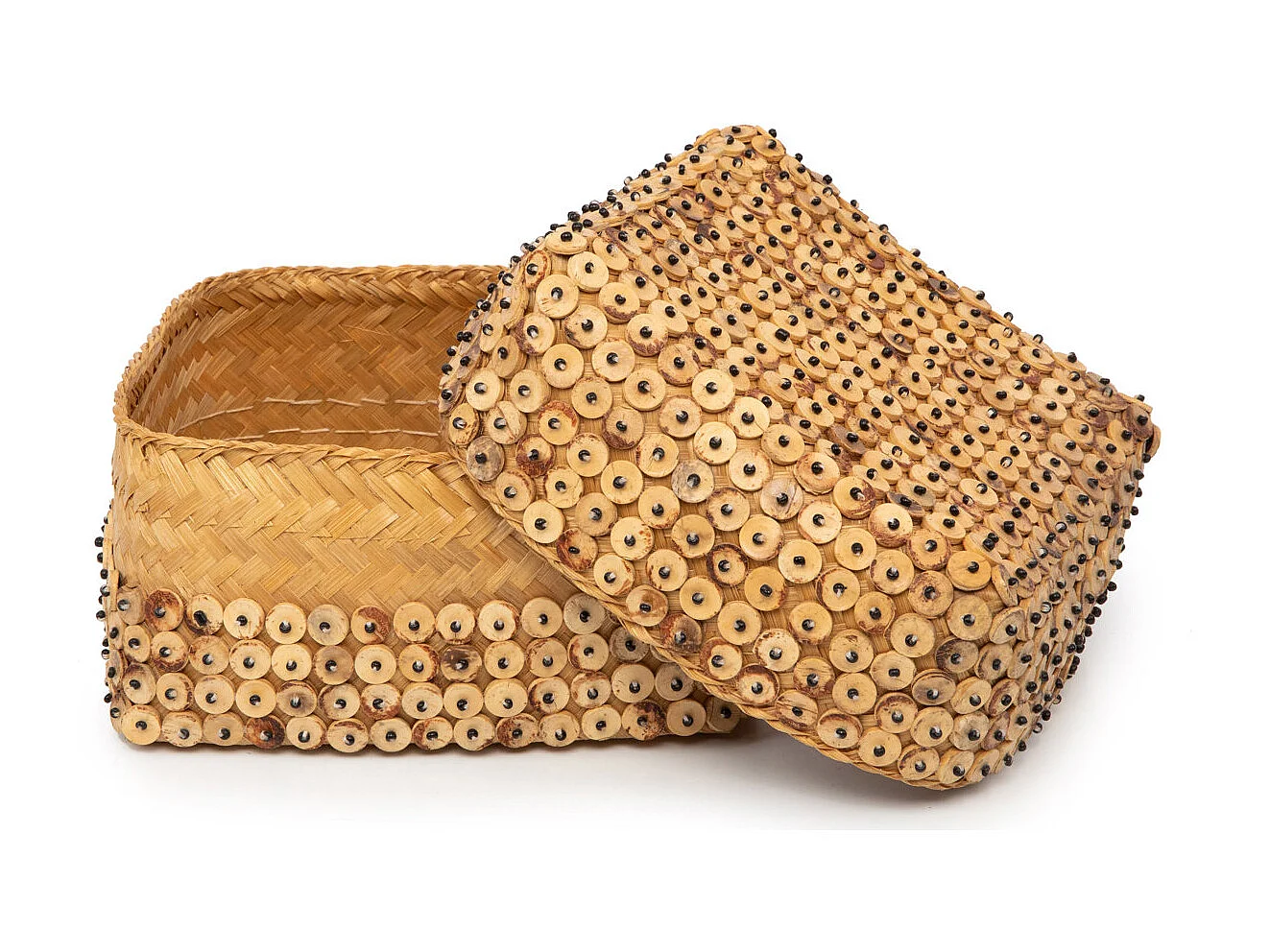 De Coconut Shell Mand - Naturel - M