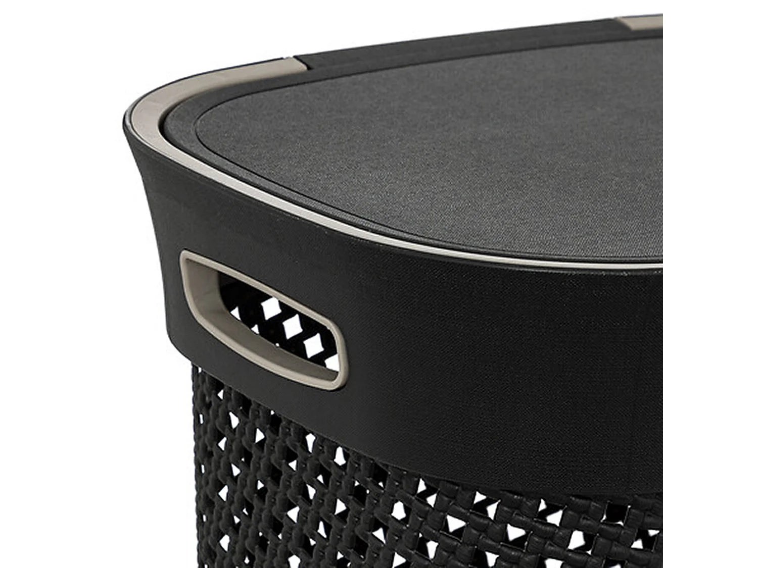 Panier à Linge Ajouré "Purl" 60L Gris