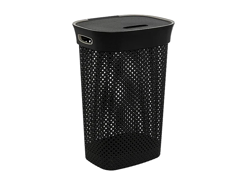 Panier à Linge Ajouré "Purl" 60L Gris