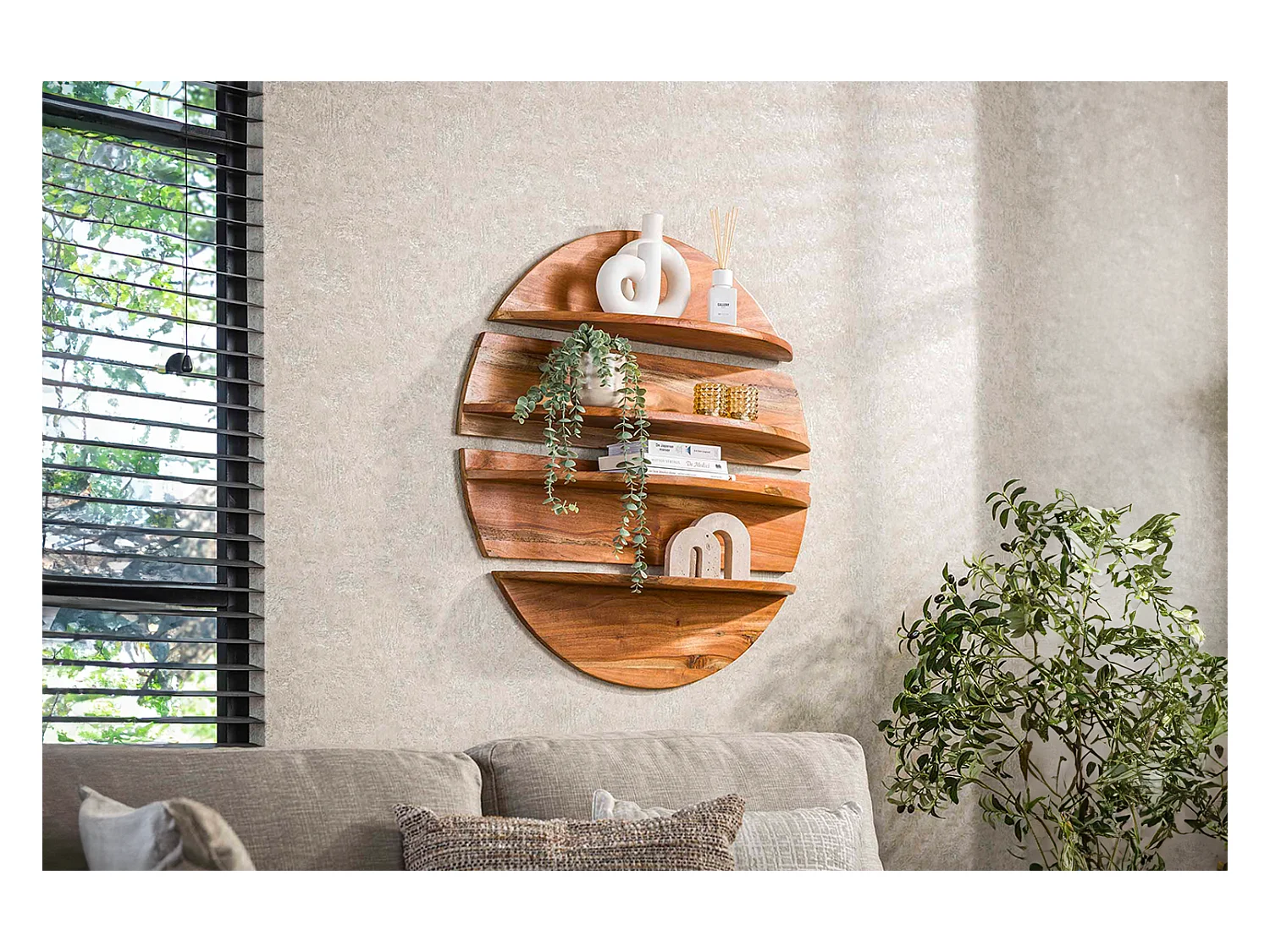 Wandregal Set - Holz Holz - KRISA