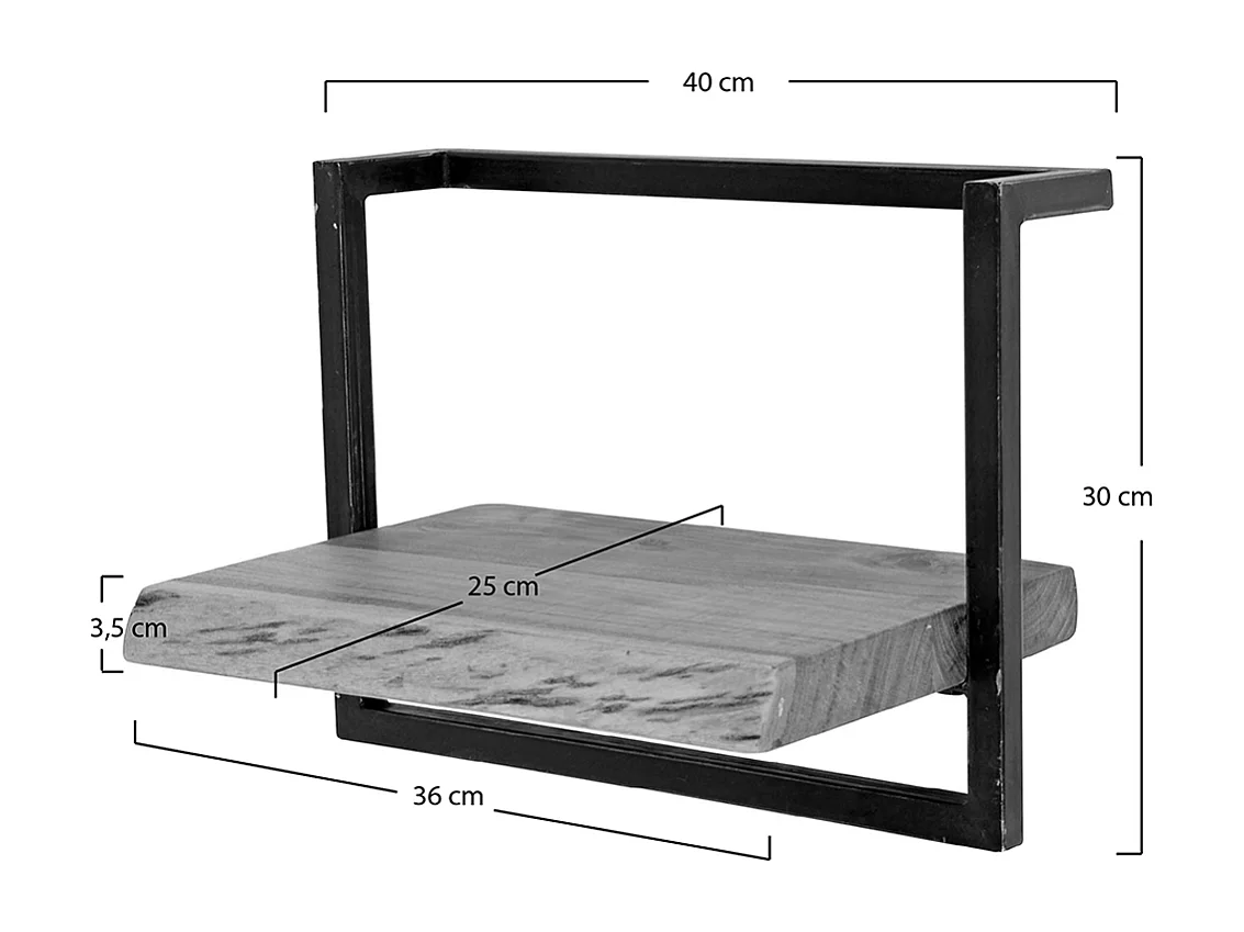 Wandregal - Holz Holz - ERGEA