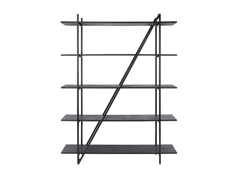 Wandregal - Schwarz Holz - PEARA