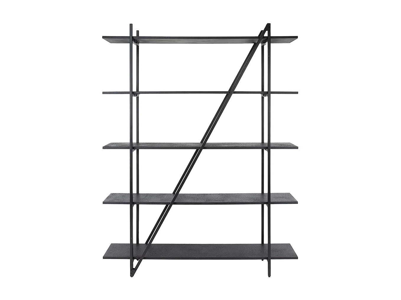 Estantería de pared - Negro Madera - PEARA