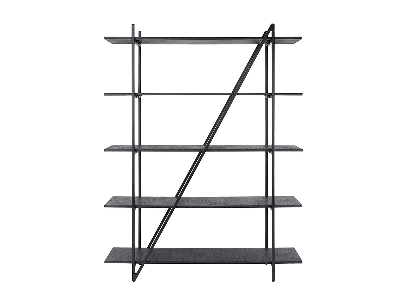 Estantería de pared - Negro Madera - PEARA