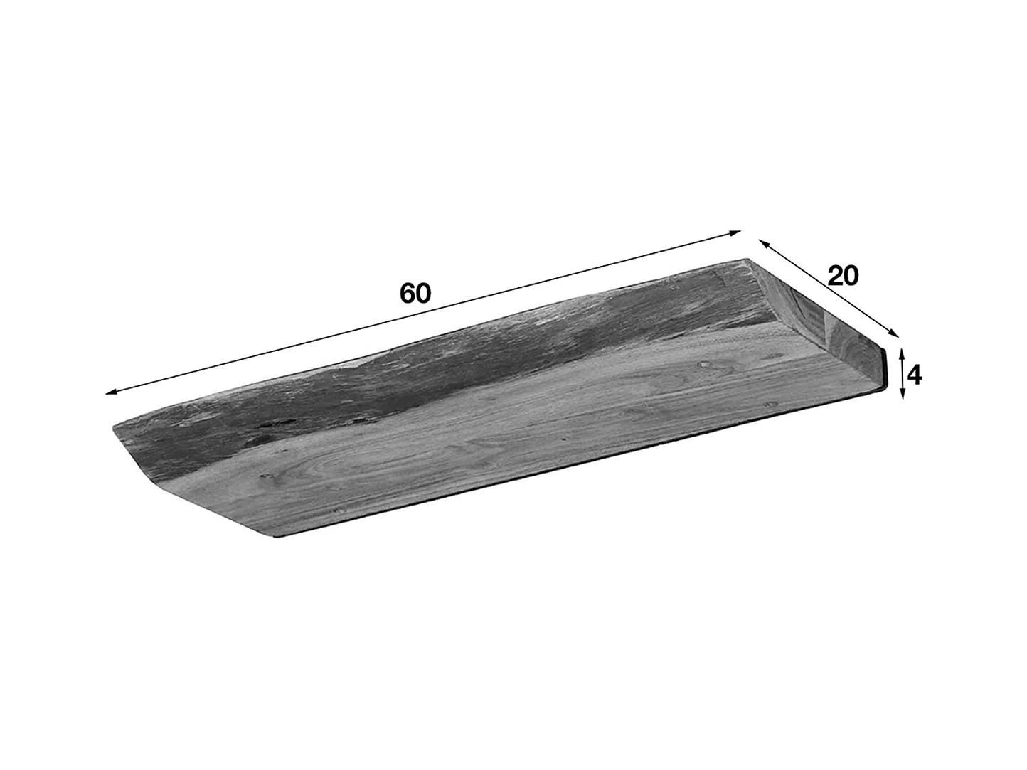 Wandregal - Holz Holz - ERGEA 
