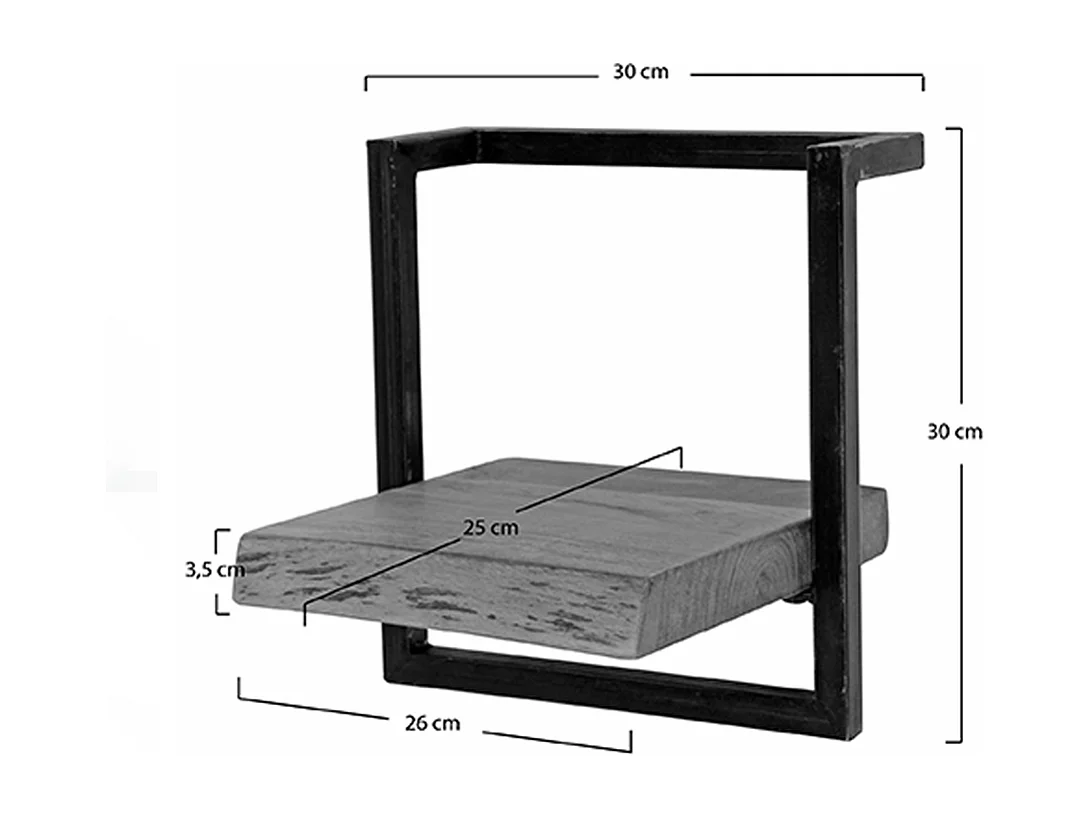 Étagère murale - Bois Bois - ERGEA 