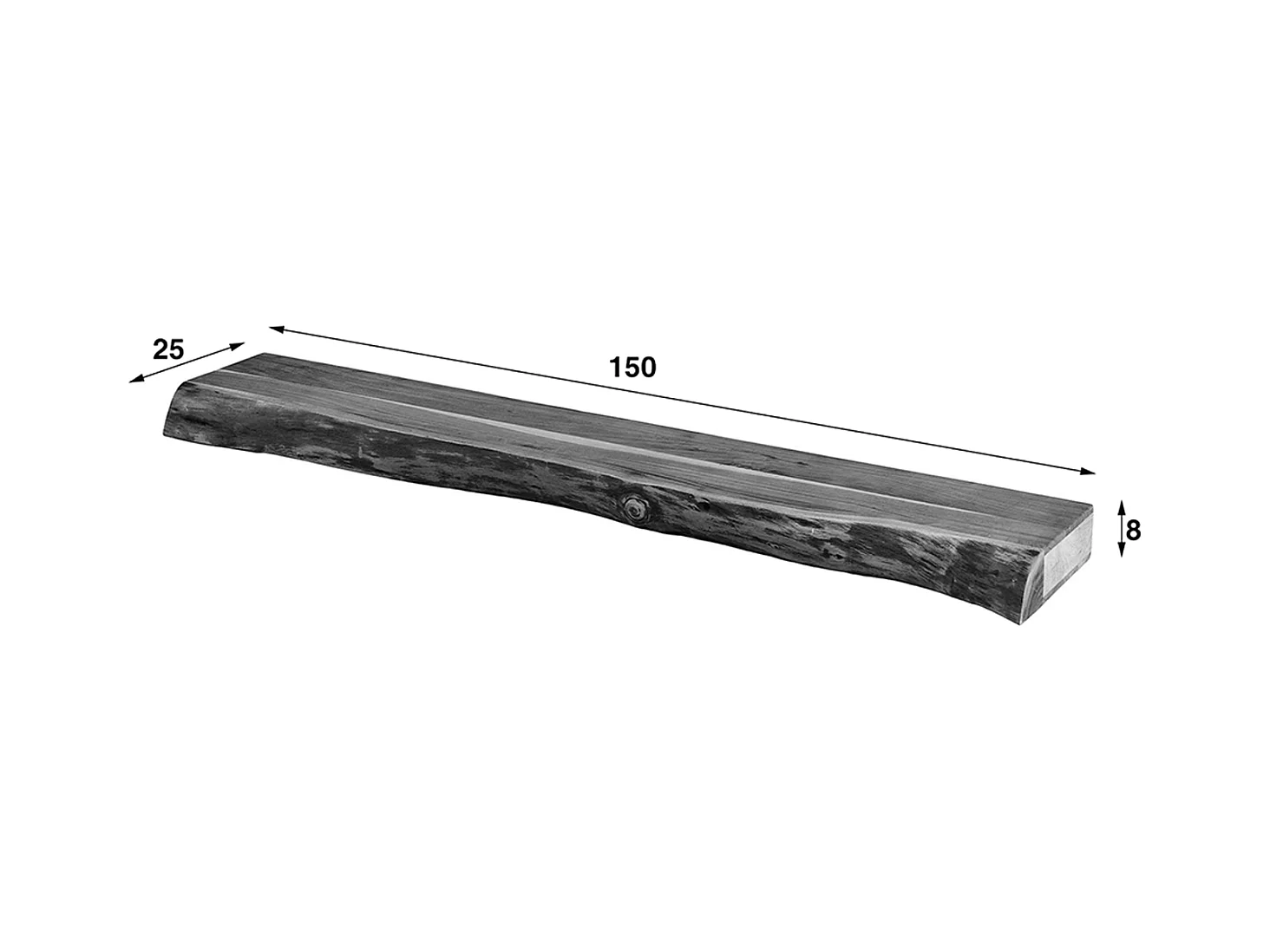 Wandregal - Holz Holz - SESA