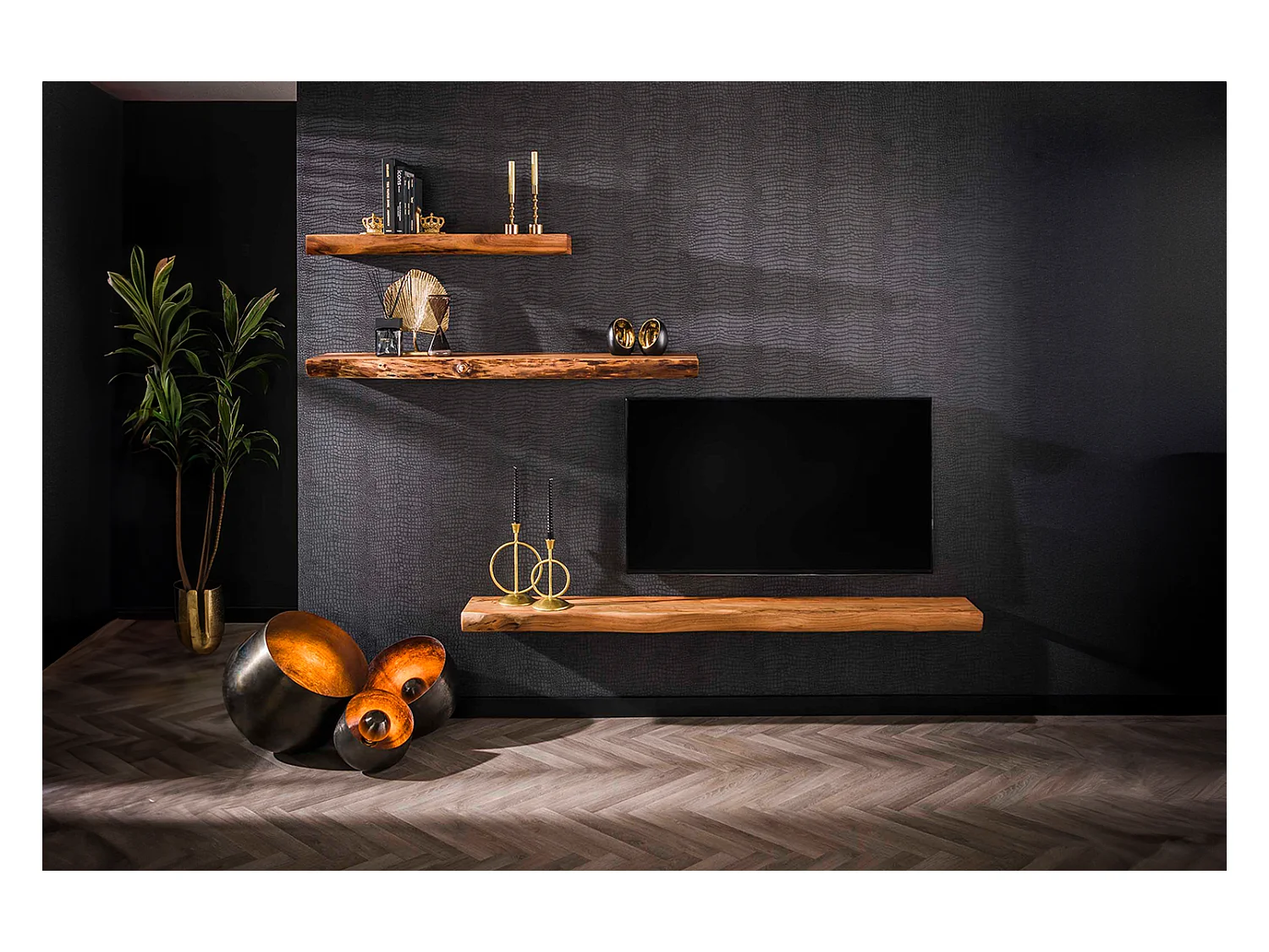 Wandregal - Holz Holz - SESA