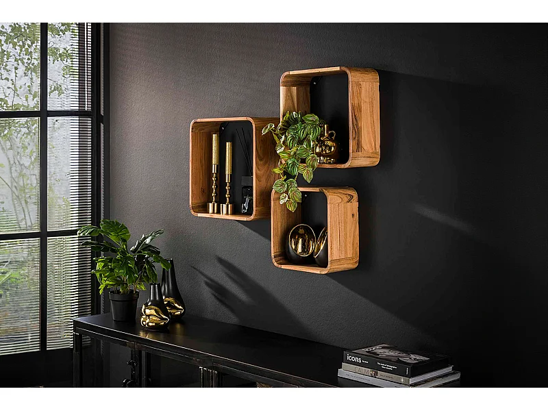 Wandregal Set - Holz Holz - VARA