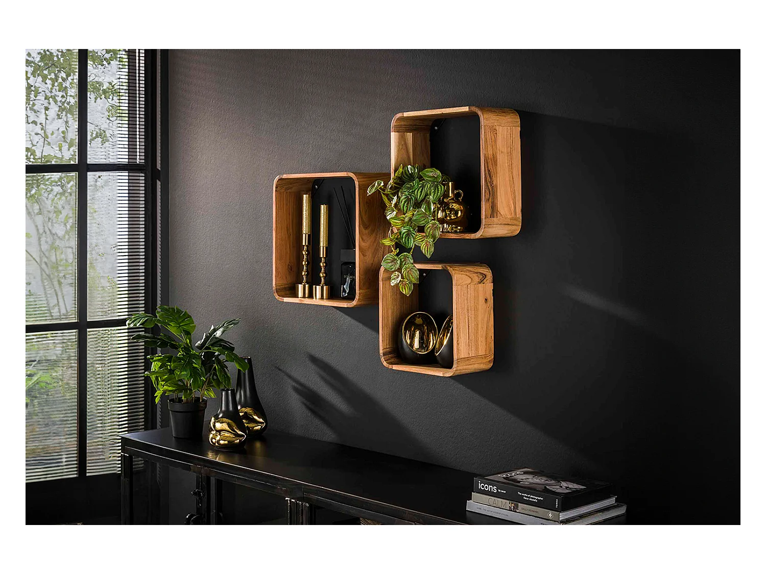 Wandregal Set - Holz Holz - VARA