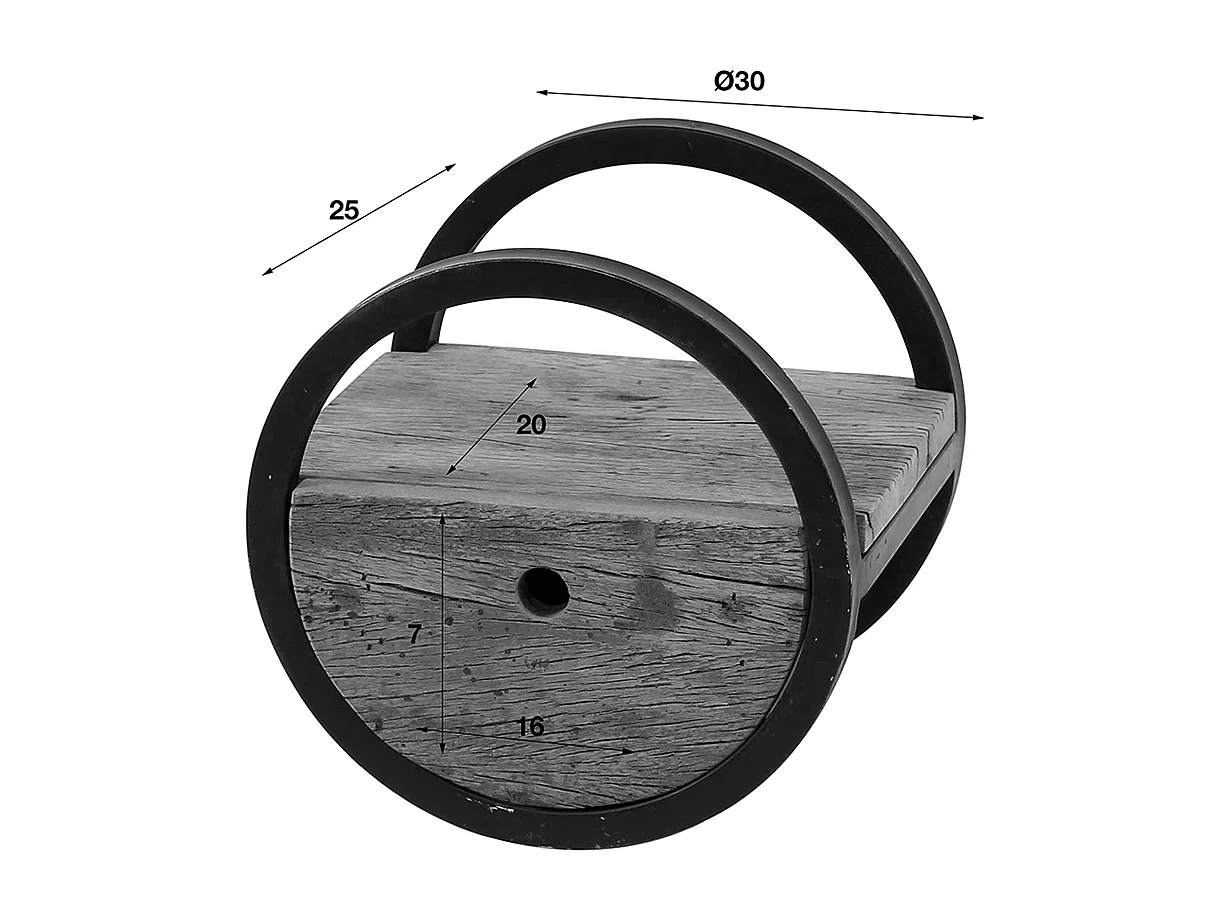Étagère murale - marron Bois - RADEL