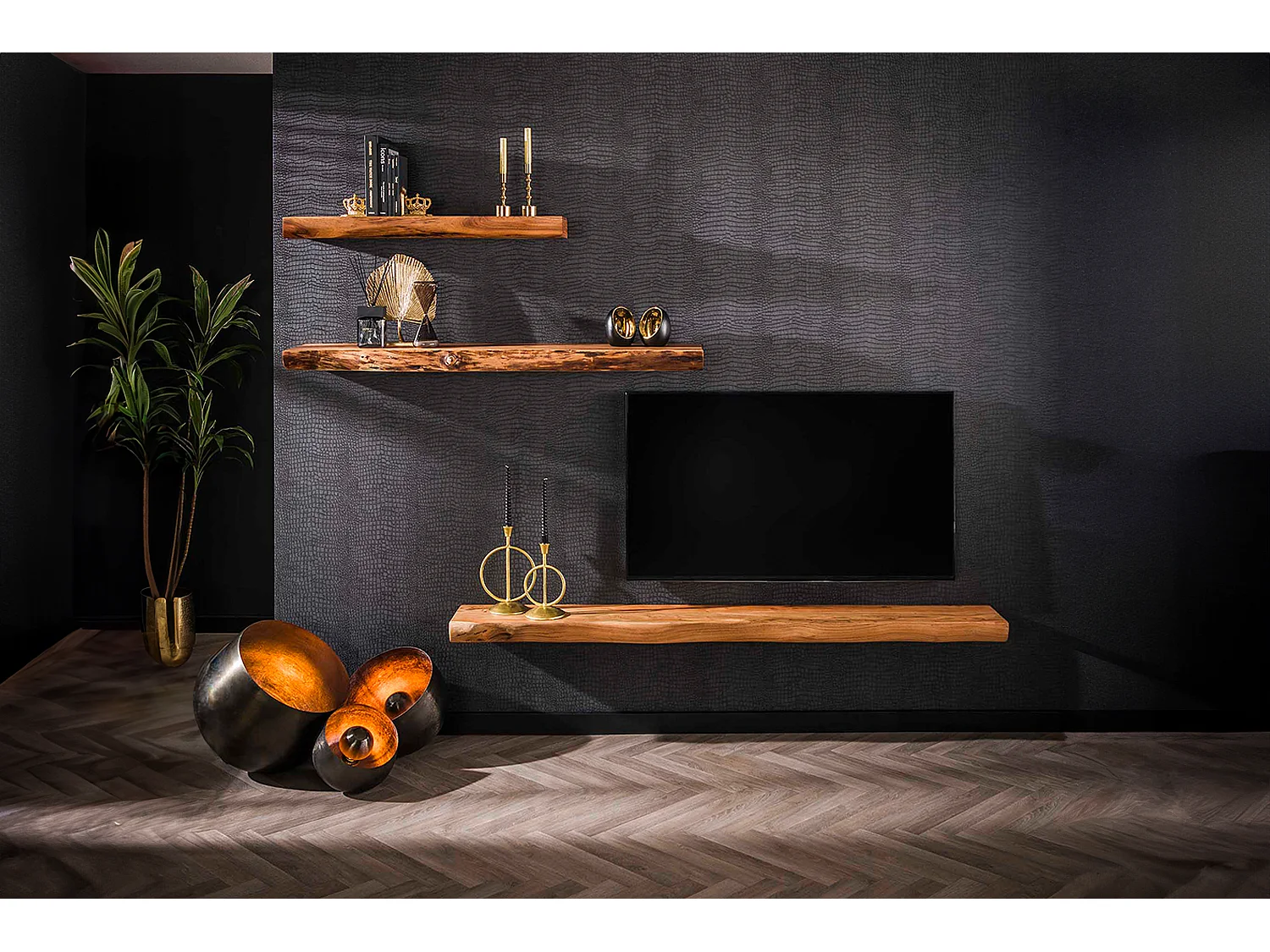 Wandregal - Holz Holz - SESA