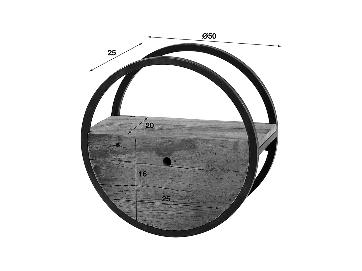 Estantería de pared - Madera Madera - RADEL