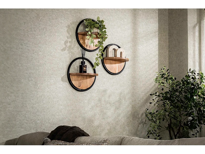 Étagère murale Set - Bois Bois - RUWY