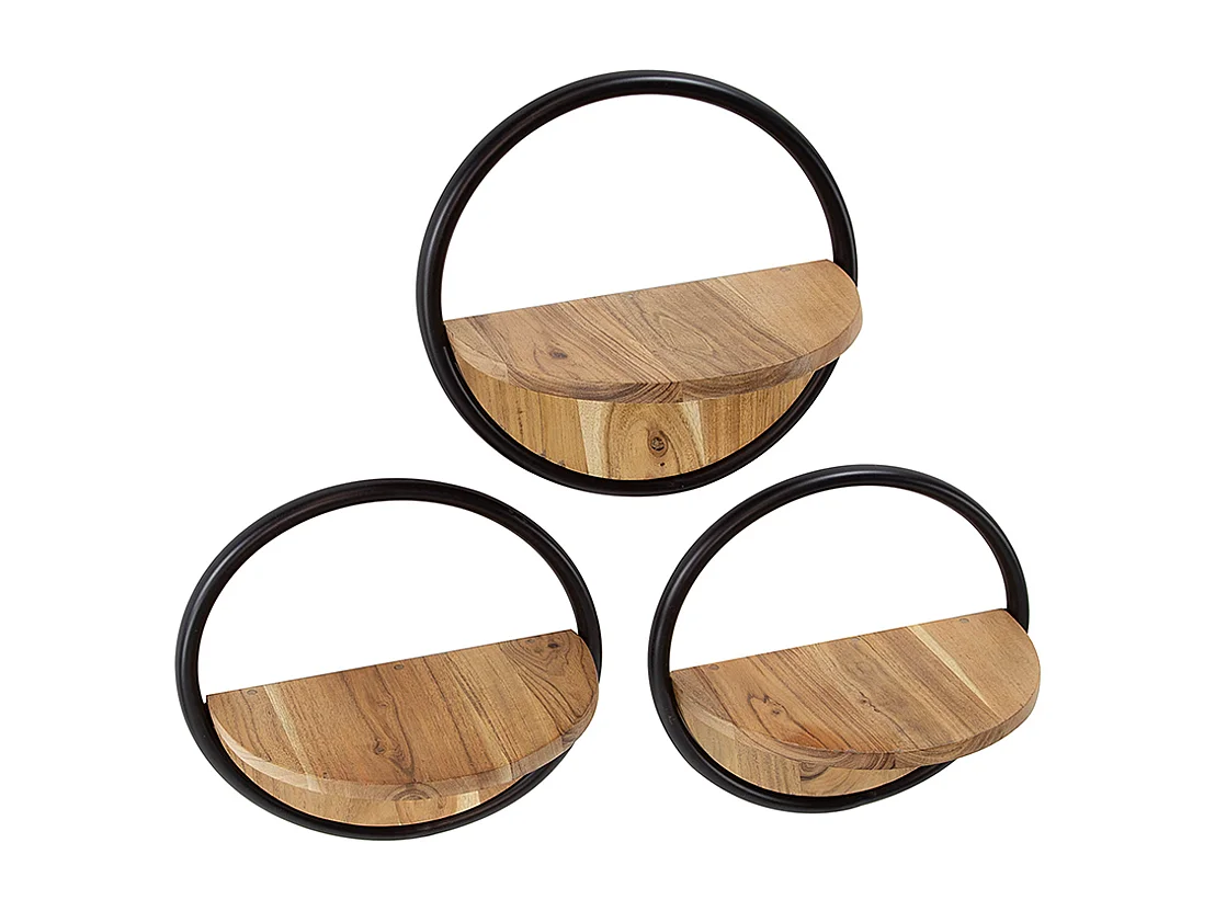 Étagère murale Set - Bois Bois - RUWY