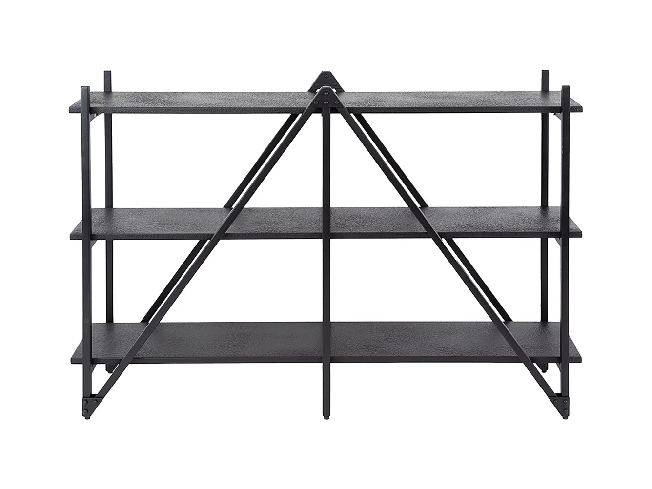 Wandregal - Schwarz Holz - PEARA