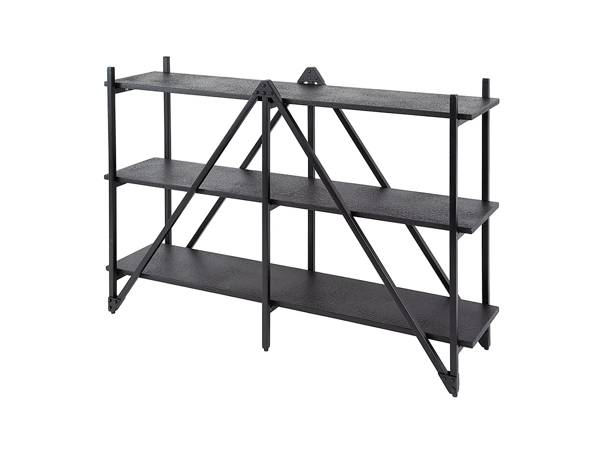 Wandregal - Schwarz Holz - PEARA