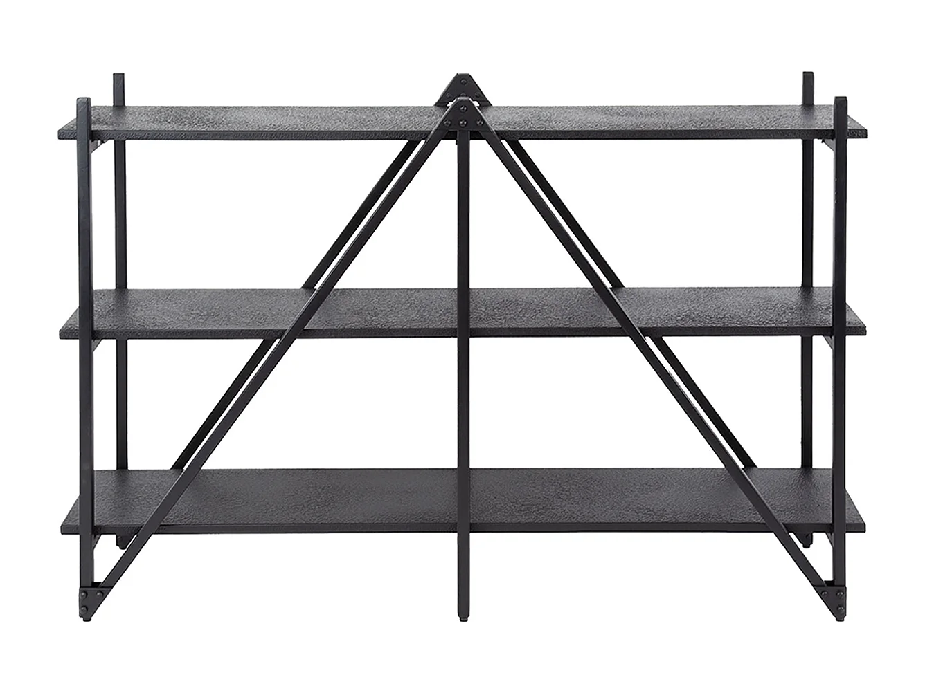 Estantería de pared - Negro Madera - PEARA