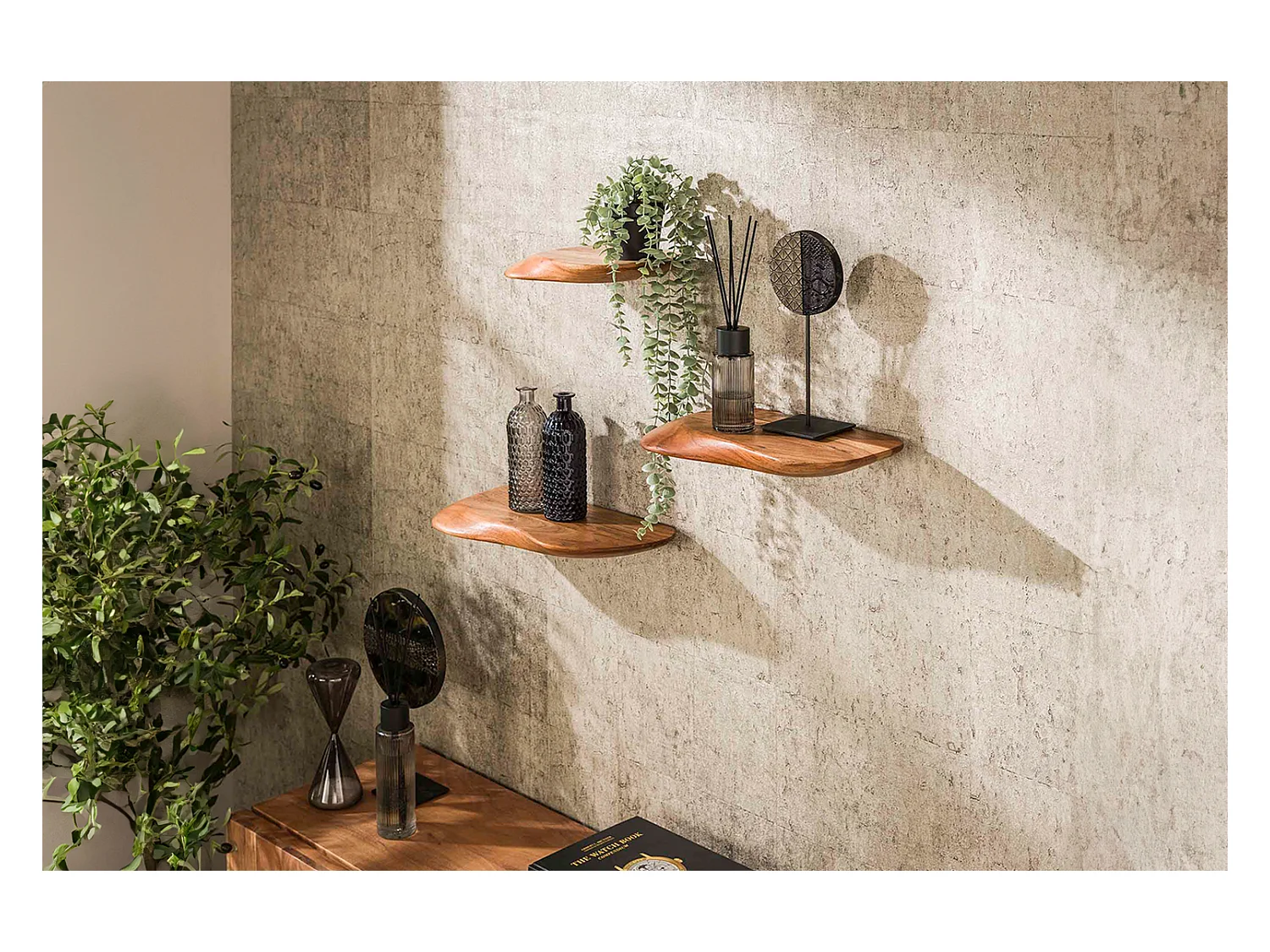 Wandregal Set - Holz Holz - HUZO