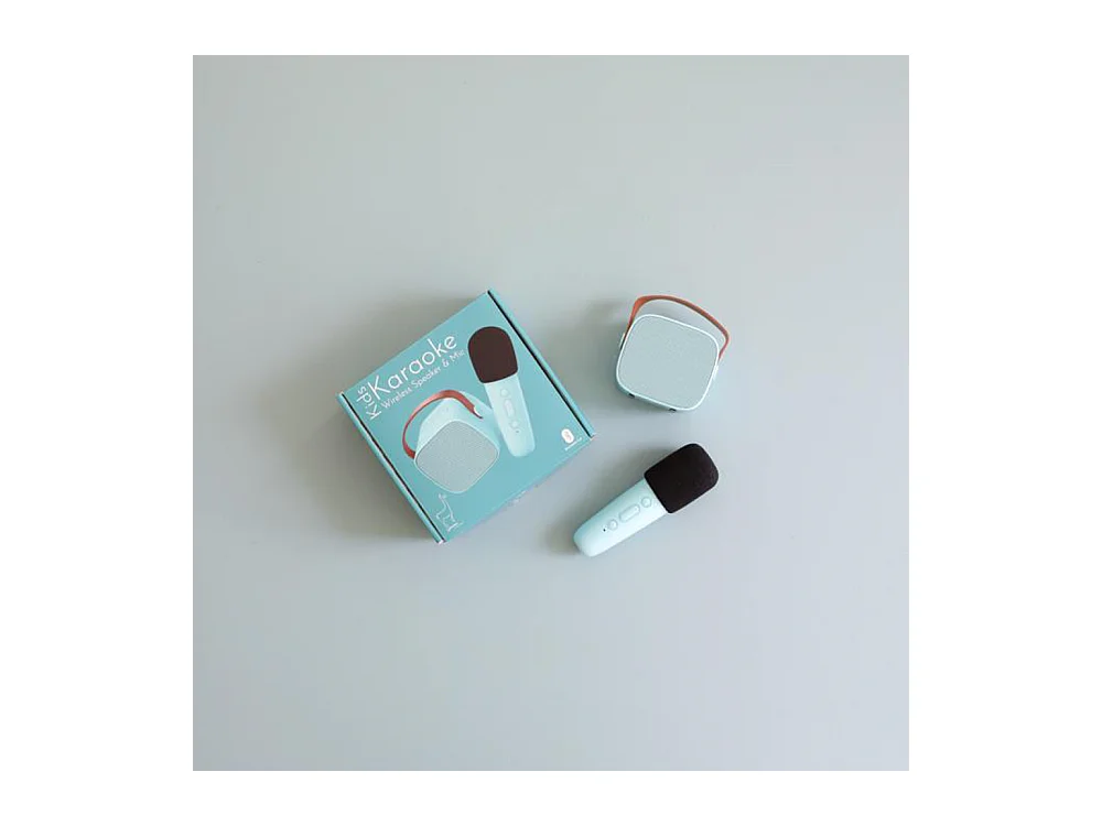 Enceinte Karaoké sans fil rechargeable Bleu  Lalarma