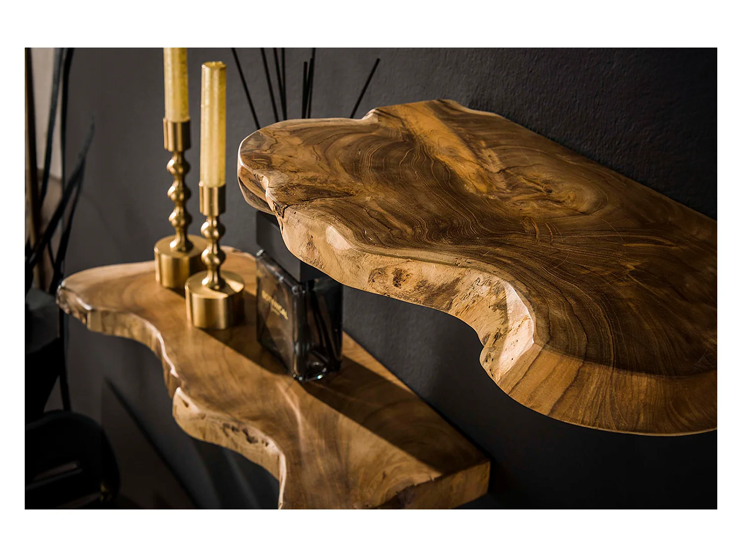 Wandregal Set - Holz Holz - KURA 