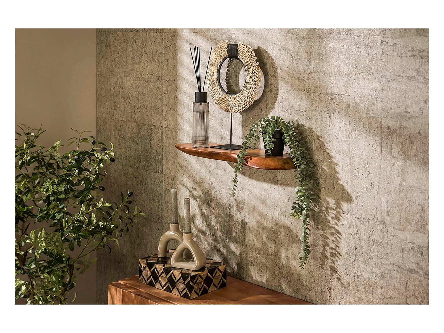 Wandregal - Holz Holz - HUZO